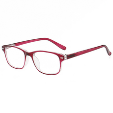 시니어 중년에 단순 독서용 남.여공용 라운드프레임 패션안경테 초경량 노안 안경테 3컬러, 1개, 레드