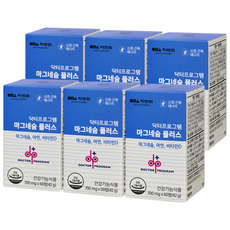 닥터프로그램 마그네슘 플러스 42g, 60정, 6개