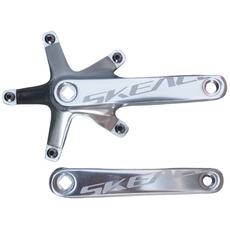 픽시 크랭크 세트 벨로시닷 스케이스 디스크 자전거 부품 블랙 (암) / 중앙축X, 실버 크랭크 단품 나사 포함