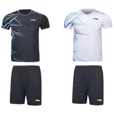 리닝 AATU051 남성 대회복 상하 세트 2종 배드민턴 탁구 스포츠 의류