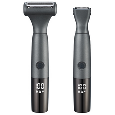 누디랩 바디트리머 ND7500 제모면도기 셀프왁싱 방수 안전 제모기, 그레이