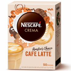 NESCAFE 雀巢咖啡 CREMA即溶拿鐵咖啡隨身包, 12g, 50條, 1盒