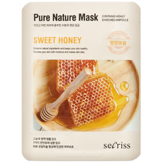 [안스킨] 1일1팩 시크리스 퓨어 네이처 마스크팩 대용량 - 벌꿀 25ml x 20매, 1개, 20개입