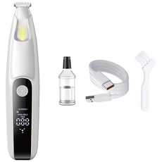 수린펫 저소음 애견 클리퍼 강아지 고양이 발바닥 바리깡 LED, 1개, 화이트