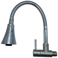 [아이그루트] 단수 가로 세로 자바라 싱크수전 트럼펫형 싱크대 주방 수도꼭지 교체, 1개