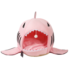 딩동펫 반려동물용 아기상어 쿠션하우스, 핑크, 1개