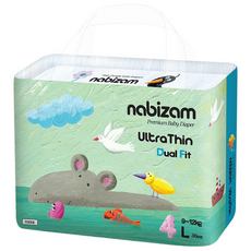 나비잠 기저귀 울트라씬 듀얼핏 밴드 1팩, 대형(L), 36개