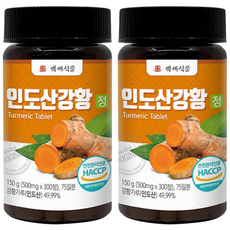프리미엄 인도산 강황정 강황환 HACCP 인증 500mg 300정, 2개