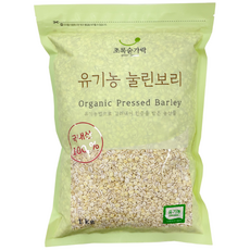 초록숟가락 유기농 눌린보리쌀, 4개, 1kg
