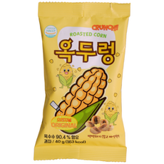 옥두렁 오리지널 옥수수 스낵 밭두렁 논두렁 사무실 간식 인간사료, 10개, 40g
