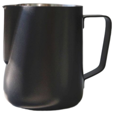 스팀피쳐 밀크저그 스팀피처 라떼아트 벨크리머 카페 우유거품기, 1개, 블랙 360ml