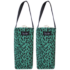 리틀치타 양면 누빔 에코백/텀블러 파우치/젖병 파우치/면100%, 그린, 2개