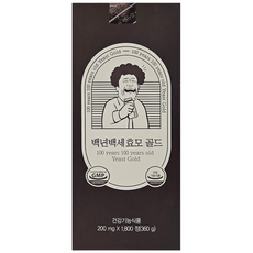 약국전용 탈모 손발톱영양 백년백세 맥주효모 골드 1800정 3개월분, 1개