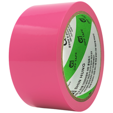 Shin Hung 封箱膠帶 粉紅色 50m, 1個