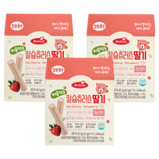 베베스트 처음먹는 칼슘 츄러스, 딸기맛, 45.5g, 3개