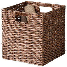 [모던하우스 인천점] 내츄럴라탄PP 수납바스켓 큐브형L 26x26X28cm -[BT0825010], 1개, 이미지참조