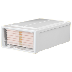 26종 꿀템요정 옷정리 리빙박스, 1개, 투명