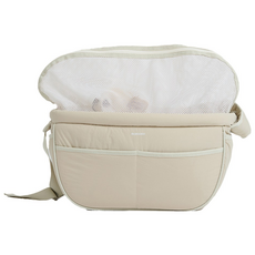 몰도모 강아지 산책 앞가방 애견 이동 마카롱슬링백, 1개, 크림
