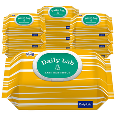 붕어빵 물티슈 데일리랩 네이처 캡형, 45g, 80개입, 10개