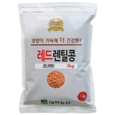 대한농산 레드렌틸콩, 1개, 3kg