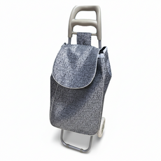 엘린벨 든든카트 시장바구니 캐리어, 1개, 패턴그레이