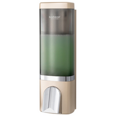 호텔 욕실 디스펜서 무타공 주방 샴푸통 고급 물비누 벽걸이 500ml, 1개, 루미스 골드