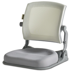 퍼백 PB-L1503 브리즈백 그레이 좌식의자 접이식 휴대용 일식집 다다미방, 1개, 투톤그레이