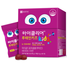 Chong Kun Dang 鍾根堂 Eyeclear 孩童綜合營養維他命軟糖, 60顆, 1盒