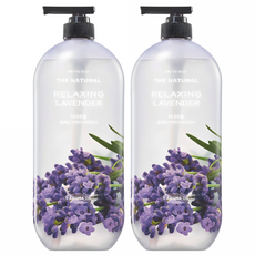 온더바디 더내추럴 바디워시 릴랙싱 라벤더향, 865ml, 2개