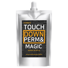 헤어비츠 터치다운펌엔 매직 500ml 미용실 대용량 다운펌약, 남자다운펌 500ml+6종사은품, 1개