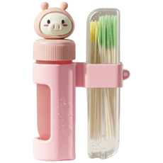 이어홀 클리너 스틱 180개입 피어싱 귀걸이 구멍 관리, 1개, 핑크