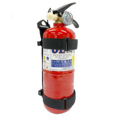 한국소방자재 국산 차량용분말소화기 0.7kg + 블랙스트랩, 1개, 700g