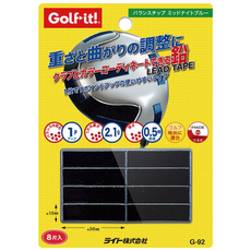 [골프잇] 일본수입정품 골프 밸런스 납테이프 슬라이스방지 클럽헤드 무게조정, 블랙, 1세트