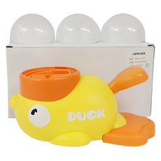 蘿拉 鴨屁股踏板式餵食器, 黃色, 1個