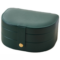 두부리옹 반달 악세사리 케이스 보관함 반지 정리함 목걸이 수납케이스 대용량, 1개, 그린