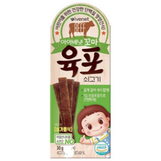 아이배냇 꼬마 육포 소고기 육포 30g 어린이 간식 키즈 육포 소고기 간식, 1개