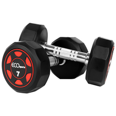 에코스포츠 고중량 12각 파워 덤벨 아령, 2개, 7kg