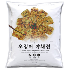 펀쿡 오징어 야채 전, 1개, 1kg