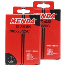 켄다 탑모아 700X23-25 자전거 튜브 프레스타 벨브 80mm, 2개