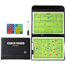 축구작전판 휴대용 자석 축구전술보드 라인업전술보드 풋살 축구판, 혼합색상, 1개