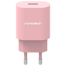 로랜텍 퀄컴 퀵차지 고속 충전기 RT86, 핑크, 1개