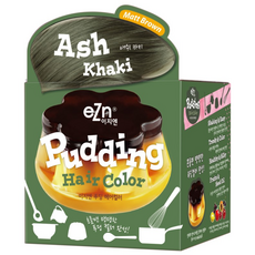 eZn 푸딩 헤어컬러 염색제, 애쉬카키, 1개