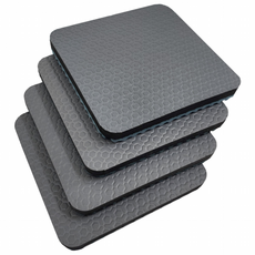 EDTC 층간소음 눌림 방지 방음 방진 충격흡수 조각 매트 4P, 엠보조각, 그레이(4P)