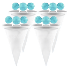 AndYou 直立式洗衣機專用棉絮過濾網, 藍色, 4個