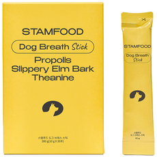 스탬푸드-도그 브레스스틱(기관지 영양제), 30회분, 심장, 2개