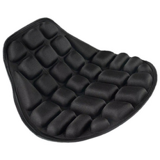 데일리쇼핑 오토바이 방석 쿠션 충격방지 3D시트커버 배달대행용품, 2개, 블랙