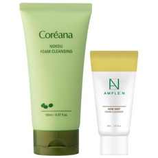 코리아나 녹두 폼클렌징150ml+앰플엔 아크네샷 클렌징폼 30ml, 1개, 150ml