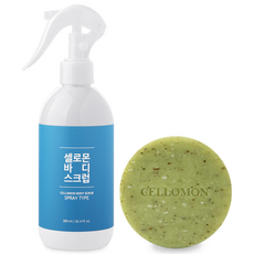 CELLOMON 身體磨砂膏 300ml + Eoseongcho 香皂套組, 1套