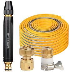 라라공방 원예 세차 화장실 베란다 고압 분사 호스, 1개, 10m