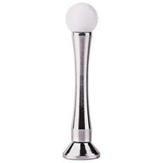 방문도어스토퍼 일자형 AWS-01 1피스형 90mm 120mm, 1개, 실버
